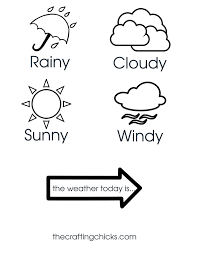 Weather Chart Kid Craft Weather Chart Preschool Weather Chart Weather Activities For Kids