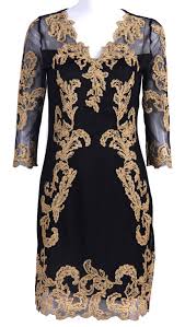 Black Gold Silk Embroidery Dress Dreams Of A Designer Dresses Embroidery Dress Y Chiffon Dress