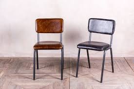 Grey Leather Cafe Chairs Peppermill Interiors Dining Chairs Cafe Chairs Blue Dining Chair
