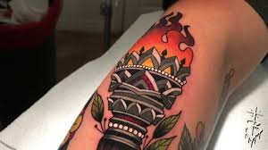 Don't forget to like the video and subscribe to my youtube channel! Miami Tattoo Bam Bam Traditional Torch Tattoo Video Youtube