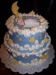 Birthday Cake For Grandma In Heaven Thanks Heaven For Little Boys Baby Shower Baby Shower Cakes For Boys Shower Cakes Baby Shower Cakes