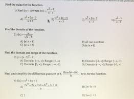 Solved Find The Value For The Function X2 8 1 Find Ffx1 Chegg Com