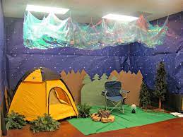 Personalized pierce camp birchmont camp sticker sheet; The Northern Lights Room For Preschoolers From The Johns Family Camping Theme Vbs Themes Camp Vbs