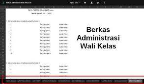Berkas Administrasi Wali Kelas Yang Wajib Dimiliki Format Excel Belajar Kata Kata Motivasi Ekstrakurikuler