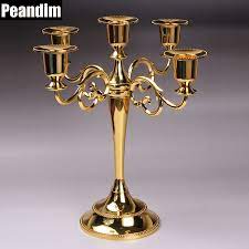 You can make your day perfect with theses candles to enhance the occasion. Peandim Five Arms Pillar Gold Candle Holder Candlestick 27cm Height Church Party Wedding Decorations Table Centerpieces Gold Candle Holders Candle Holdersgold Candle Aliexpress