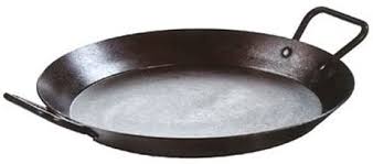 Amazon Com Lodge Crs15 Carbon Steel Skillet Pre Seasoned 15 Inch Black Lodge Paella Pan Kitchen Dining In 2020 Carbon Steel Skillet Carbon Steel Pan Paella Pan