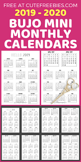 Free 2021 Bullet Journal Calendar Printable Stickers Cute Freebies For You Bullet Journal Calendar Printable Calendar Stickers Calendar Printables