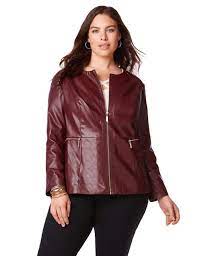 Black Label Moto Jacket From Catherines Plus Sizes Create Instant Chic With This Faux Leather Topper It Stylish Plus Size Clothing Plus Size Outfits Clothes
