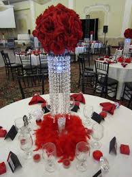You can even evoke the city of lights in your table décor with the eiffel. 33 Amazing Red And White Centerpieces For Weddings Wedding Centerpieces Crystal Centerpieces Wedding Decorations