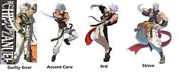 Chipp Zanuff designs over the years : r/Guiltygear