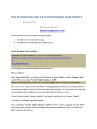 We did not find results for: Install Oracle Apex 4 0 On Oracle 11g Ee R2 Zip File Format User Computing