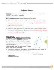 This fundamental rule guides any analysis of an ordinary reaction mechanism. Collisiontheorygizmo Docx Collision Theory Vocabulary Activated Complex Catalyst Chemical Reaction Concentration Enzyme Half Life Molecule Product Course Hero