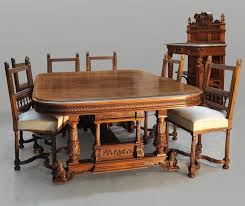 Extraordinary antique dining tables from regent antiques. Verot Cabinetmaker Neo Renaissance Style Dining Room Set Made Out Of Carved Walnut Antique Dining Room Sets