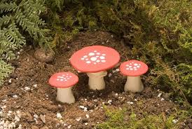 Fairy Garden Mushroom Table And Chairs Etsy In 2020 Fairy Garden Mushrooms Fairy Garden Garden Table And Chairs
