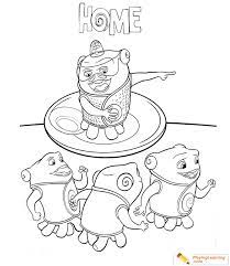 Print a coloring page of the fun animation movie sing, where the koala bear buster organises a singing contest to save his theatre. Home Movie Boov Coloring Page 02 Free Home Movie Boov Coloring Page