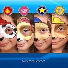 Activites Pat Patrouille La Fee Biscotte Maquillage Chien Soiree Patrouille Pattes Maquillage Enfant Facile