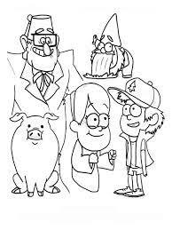 Gravity falls is an american animated television series produced by disney.find the best gravity falls coloring pages for kids & for adults, print and color 20 gravity falls coloring. Gravity Falls Coloring Pages Print All The Characters