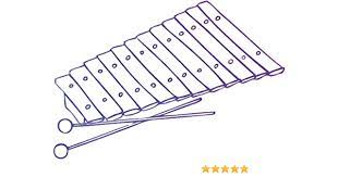 Amazon.com: Colorful Musical Instrument Drawing Vinyl Decal Sticker (12"  Wide, Xylophone) : Automotive