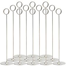 Tosnail 12 Table Number Holder Table Card Holder Table Number Stand Place Card Holder Table Photo H Table Card Holder Table Number Holders Table Number Stands