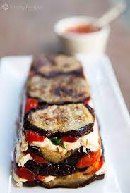 Eggplant And Red Pepper Terrine Recipe Stuffed Peppers Recipes Terrine Recipe
