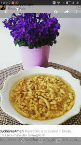 I passatelli in brodo alla romagnola non subiscono modifiche del proprio peso con la cottura, pertanto, la traduzione in nutrienti proposta qui a fianco risulta sufficientemente precisa; Brodo Di Paganelli Con Passatelli La Tua Ricetta