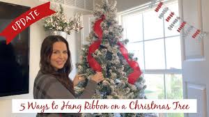 How To Hang Ribbon On A Christmas Tree 5 Ways To Hang Ribbon On Christmas Tree In 2020 Ribbon On Christmas Tree Hanging Christmas Tree Christmas Tree Decorations Diy