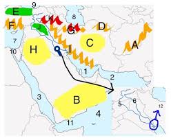 Though the countries are divided by the political border, the height could play an important role for the division too. Middle East Physical Map Environment Quizizz