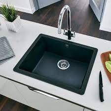 Check spelling or type a new query. Lamona Snk2121 Single Bowl Inset Granite Composite Black Kitchen Sink Howdens