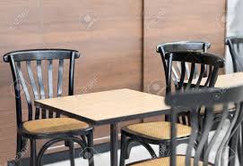 Hand crafted garden benches and chairs, made to lasty you long. Modern Tables And Chairs In Coffee Shop Or Bekery Store Stock Photo Picture And Royalty Free Image Image 91460170