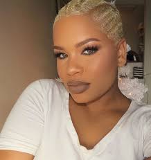 Short Platinum Blonde Natural Hair Blonde Natural Hair Natural Hair Styles Short Blonde Hair