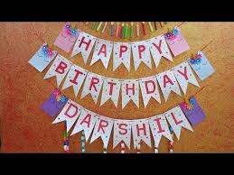 Diy Birthday Banner Making Birthday Decoration Ideas At Home Birthday Decoration In Lockdown Youtube In 2020 Diy Birthday Banner Diy Birthday Birthday Banner