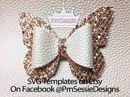 How to make hair bows: Digital Svg Dxf Pdf Butterfly Bow Template Butterfly Bow Etsy Custom Hair Bow Handmade Hair Bows Hair Bows