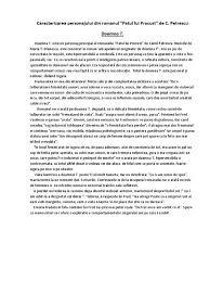 Romanul 'patul lui procust' are la baza un adevarat dosar de existente reale sau nu, ce mai conteaza? Caracterizarea Personajului Din Romanul