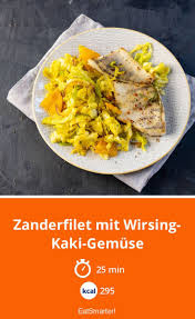 Zanderfilet Mit Wirsing Kaki Gemuse Rezept Zander Rezept Wirsing Rezepte