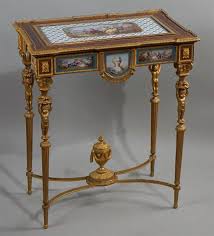 Louis Xvi French Table With Marie Antoinette In Porcelain On Front 700 000 Up For Auc Antique French Furniture French Style Furniture Furniture Dining Chairs