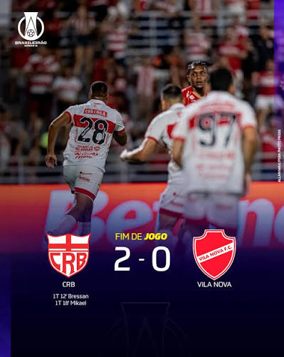 O G-6 &Eacute; LOGO ALI!!! 🏴󠁧󠁢󠁥󠁮󠁧󠁿 O @crboficial vence com autoridade o Vila Nova e fica a dois pontinhos do sexteto superior da tabela! #Brasileir&atilde;oB