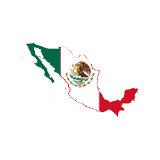 Mexico black white sunrise sunset city panorama landscape horizon buildings skyline flat icon logo. Flag Map Of Mexico Logo Vector