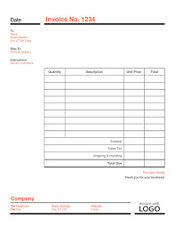 Simple Invoice That Calculates Total In 2020 Invoice Template Word Invoice Template Microsoft Word Invoice Template