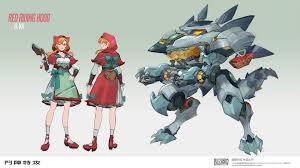 Red Riding Hood D Va Concept Art Overwatch Skin Concepts Character Design Concept Art Characters