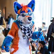 Orange And Blue Anthro Furry Fursuit Furry Furry Art