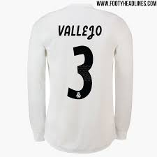 The new home kit is white, away kit is pink, and third kit is black. All New Extraordinary Real Madrid 18 19 Kit Font Released Footy Headlines