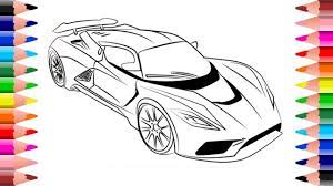 Bugatti drawings coloring pages bugatti chiron star coloring pages car cartoon drawing for kids car drawings bugatti chiron 2018. How To Draw And Color Hennessey Venom F5 Car Sport Car Coloring Race Car Coloring Pages Youtube