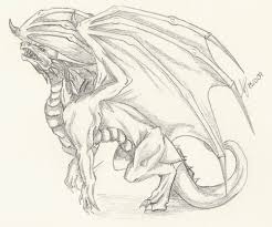 Simple Dragon Dragon Drawing Comic Art Sketch Cool Dragon Drawings