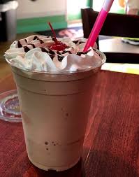 I took the same concept of coffee + ladyfingers + chocolate and put that into a blender with ice cream. Chocolate Coffee Milkshake Topped With Whipped Cream Picture Of Bub S Burgers And Ice Cream Bloomington Tripadvisor
