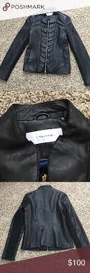 T Tahari Black Leather Jacket Leather Jacket Black Leather Jacket Beautiful Jacket