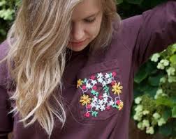 Long Sleeve Embroidered Chemical Structure Pocket Tee, Custom Science Gift 