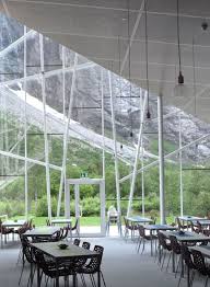 the jagged glass edges of this restaurant by norwegian studio reiulf ramstad architects point up towards a sheer cl architecture architect architecture details