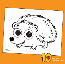 Hedgehogs are so cute and make such a great coloring subject. Cute Hedgehog Coloring Page 10 Minutes Of Quality Time