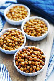 Crunchy Oven Roasted Chickpeas 4 More Ways Recipe Oven Roasted Chickpeas Roasted Chickpeas Oven Roast
