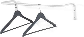 Click here to learn more about our healthy home eco options. Amazon Com Brightmaison Wall Mounted Adjustable Durable Steel Clothes Rack Drying And Hanging Closet Bar Rail Organizer White Home Kitchen